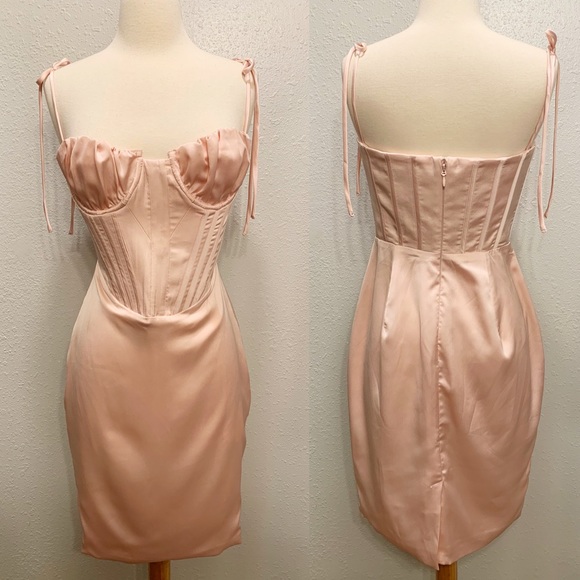 House of CB Alma Dress Blush Pink - Picture 5 of 12